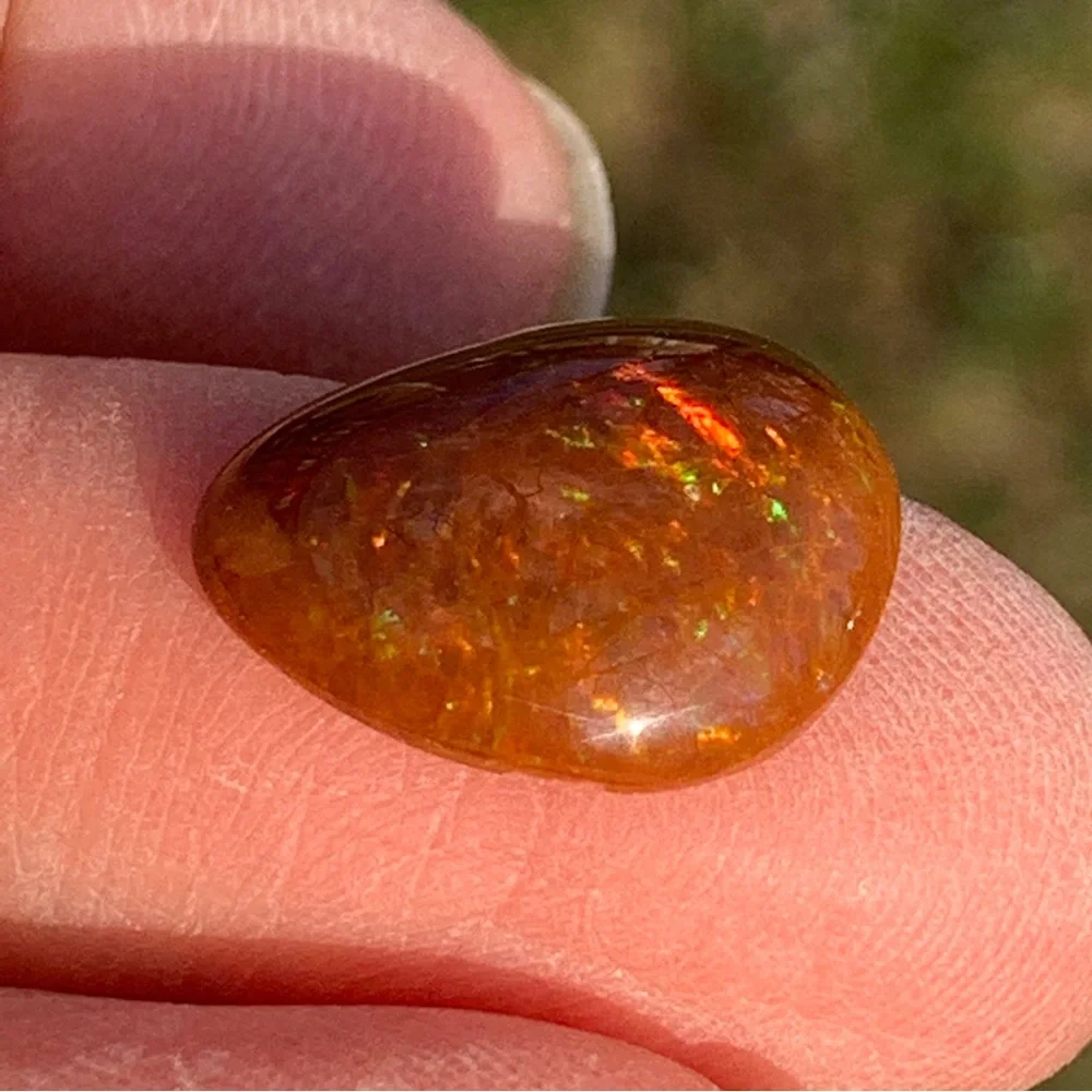 4.54 Ct Rare Natural Ethiopian Mezezo Shewa Chocolate Fire Opal - Picture 12 of 17